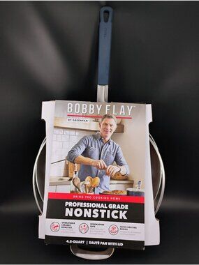 Bobby Flay Professional Grade Nonstick Ceramic 4.5-Qt Sauté Pan